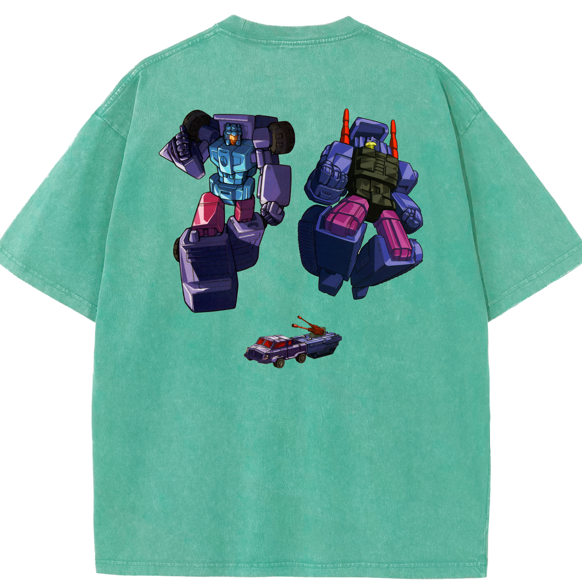 （画像用）  綿100% ヴィンテージ風 半袖Tシャツ（背面プリント）